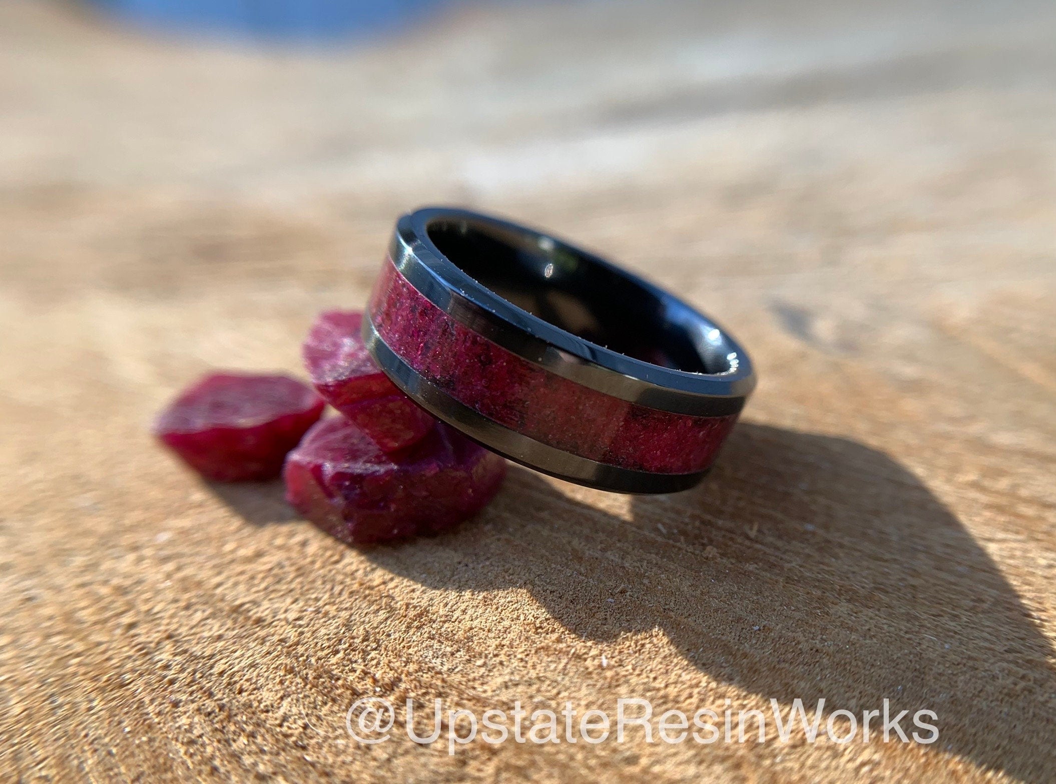 Natural Trillion Red Ruby Gemstone Sterling Silver Rose Gold Filled Nickel  Free — Discovered